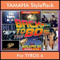 Time Traveler Series By PK Back To The 80s Vol. 1 - Extended Edition - 21 Song Styles x OTS Variations for YAMAHA TYROS 4 in STY format