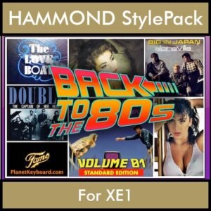 Time Traveler Series By PK Back To The 80s Vol. 1  - Standard Edition - 21 Song Styles for HAMMOND XE1 in PAT format