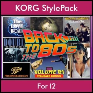 Time Traveler Series By PK Back To The 80s Vol. 1  - Standard Edition - 21 Song Styles for KORG I2 in STY format