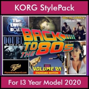 Time Traveler Series By PK Back To The 80s Vol. 1  - Standard Edition - 21 Song Styles for KORG I3 Year Model 2020 in STY format