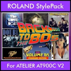 Time Traveler Series By PK Back To The 80s Vol. 1  - Standard Edition - 21 Song Styles for ROLAND ATELIER AT900C V2 in STL format