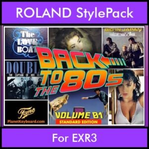 Time Traveler Series By PK Back To The 80s Vol. 1  - Standard Edition - 21 Song Styles for ROLAND EXR3 in STL format