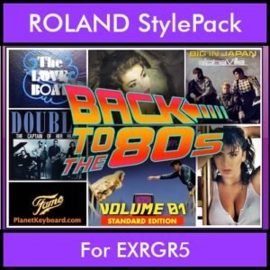 Time Traveler Series By PK Back To The 80s Vol. 1  - Standard Edition - 21 Song Styles for ROLAND EXRGR5 in STL format