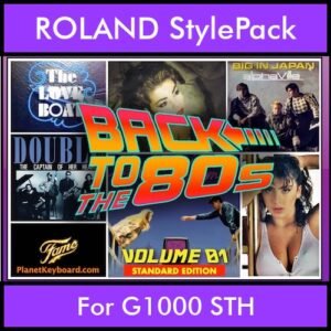 Time Traveler Series By PK Back To The 80s Vol. 1  - Standard Edition - 21 Song Styles for ROLAND G1000 STH in STH format