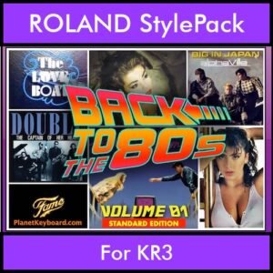 Time Traveler Series By PK Back To The 80s Vol. 1  - Standard Edition - 21 Song Styles for ROLAND KR3 in STL format