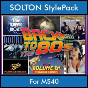 Time Traveler Series By PK Back To The 80s Vol. 1  - Standard Edition - 21 Song Styles for SOLTON MS40 in PAT format