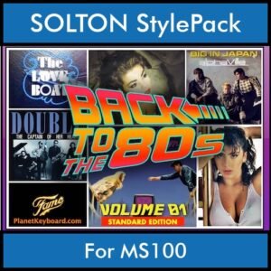 Time Traveler Series By PK Back To The 80s Vol. 1  - Standard Edition - 21 Song Styles for SOLTON MS100 in PAT format