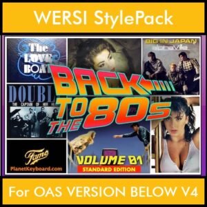 Time Traveler Series By PK Back To The 80s Vol. 1  - Standard Edition - 21 Song Styles for WERSI OAS VERSION BELOW V4 in STO format
