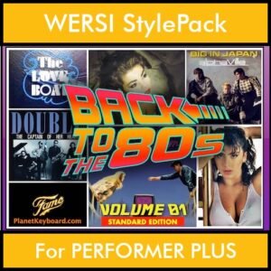 Time Traveler Series By PK Back To The 80s Vol. 1  - Standard Edition - 21 Song Styles for WERSI PERFORMER PLUS in STE format