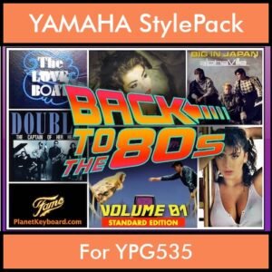 Time Traveler Series By PK Back To The 80s Vol. 1  - Standard Edition - 21 Song Styles for YAMAHA YPG535 in STY format