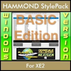 GIGASTYLECOLLECTION NEXTGEN By PK BASIC EDITION With Style Player Software Vol. 1  - FOR PC - 9500 Styles for HAMMOND XE2 in PAT format