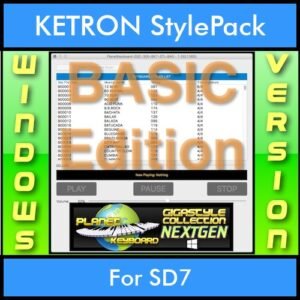 GIGASTYLECOLLECTION NEXTGEN By PK BASIC EDITION With Style Player Software Vol. 1  - FOR PC - 9500 Styles for KETRON SD7 in KST format