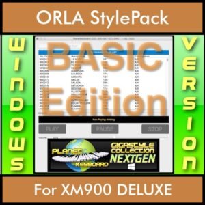 GIGASTYLECOLLECTION NEXTGEN By PK BASIC EDITION With Style Player Software Vol. 1  - FOR PC - 9500 Styles for ORLA XM900 DELUXE in STL format