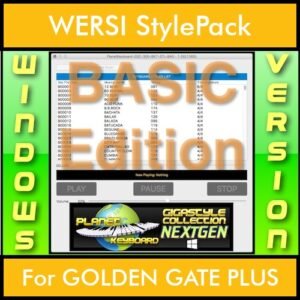 GIGASTYLECOLLECTION NEXTGEN By PK BASIC EDITION With Style Player Software Vol. 1  - FOR PC - 9500 Styles for WERSI GOLDEN GATE PLUS in STE format