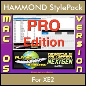 GIGASTYLECOLLECTION NEXTGEN By PK PROFESSIONAL EDITION With Style Player Software Vol. 1  - FOR MAC - 9800 Styles for HAMMOND XE2 in PAT format