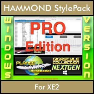 GIGASTYLECOLLECTION NEXTGEN By PK PROFESSIONAL EDITION With Style Player Software Vol. 1  - FOR PC - 9800 Styles for HAMMOND XE2 in PAT format