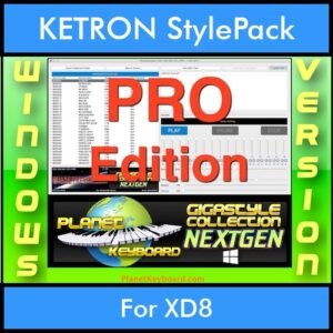 GIGASTYLECOLLECTION NEXTGEN By PK PROFESSIONAL EDITION With Style Player Software Vol. 1  - FOR PC - 9800 Styles for KETRON XD8 in PAT format