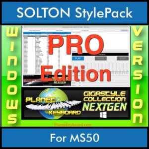 GIGASTYLECOLLECTION NEXTGEN By PK PROFESSIONAL EDITION With Style Player Software Vol. 1  - FOR PC - 9800 Styles for SOLTON MS50 in PAT format