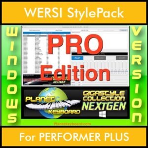 GIGASTYLECOLLECTION NEXTGEN By PK PROFESSIONAL EDITION With Style Player Software Vol. 1  - FOR PC - 9800 Styles for WERSI PERFORMER PLUS in STE format