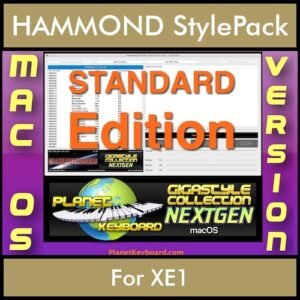 GIGASTYLECOLLECTION NEXTGEN By PK STANDARD EDITION With Style Player Software Vol. 1  - FOR MAC - 9600 Styles for HAMMOND XE1 in PAT format