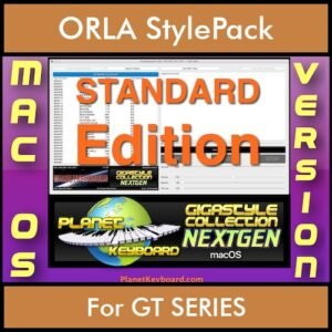 GIGASTYLECOLLECTION NEXTGEN By PK STANDARD EDITION With Style Player Software Vol. 1  - FOR MAC - 9600 Styles for ORLA GT SERIES in STL format