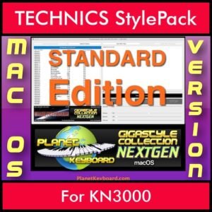 GIGASTYLECOLLECTION NEXTGEN By PK STANDARD EDITION With Style Player Software Vol. 1  - FOR MAC - 9600 Styles for TECHNICS KN3000 in CMP format