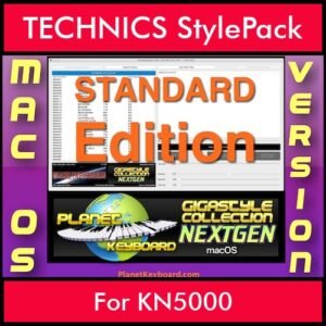 GIGASTYLECOLLECTION NEXTGEN By PK STANDARD EDITION With Style Player Software Vol. 1  - FOR MAC - 9600 Styles for TECHNICS KN5000 in CMP format