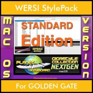 GIGASTYLECOLLECTION NEXTGEN By PK STANDARD EDITION With Style Player Software Vol. 1  - FOR MAC - 9600 Styles for WERSI GOLDEN GATE in STY format