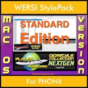 GIGASTYLECOLLECTION NEXTGEN By PK STANDARD EDITION With Style Player Software Vol. 1  - FOR MAC - 9600 Styles for WERSI PHONX in STY format