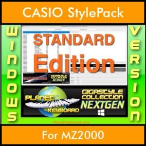 GIGASTYLECOLLECTION NEXTGEN By PK STANDARD EDITION With Style Player Software Vol. 1  - FOR PC - 9600 Styles for CASIO MZ2000 in STL format