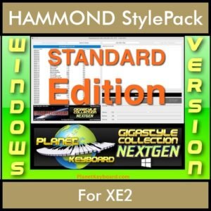 GIGASTYLECOLLECTION NEXTGEN By PK STANDARD EDITION With Style Player Software Vol. 1  - FOR PC - 9600 Styles for HAMMOND XE2 in PAT format