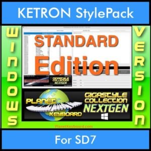 GIGASTYLECOLLECTION NEXTGEN By PK STANDARD EDITION With Style Player Software Vol. 1  - FOR PC - 9600 Styles for KETRON SD7 in KST format