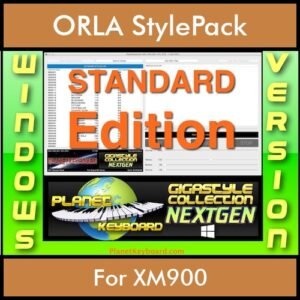 GIGASTYLECOLLECTION NEXTGEN By PK STANDARD EDITION With Style Player Software Vol. 1  - FOR PC - 9600 Styles for ORLA XM900 in STL format