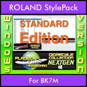 GIGASTYLECOLLECTION NEXTGEN By PK STANDARD EDITION With Style Player Software Vol. 1  - FOR PC - 9600 Styles for ROLAND BK7M in STL format