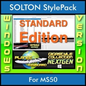 GIGASTYLECOLLECTION NEXTGEN By PK STANDARD EDITION With Style Player Software Vol. 1  - FOR PC - 9600 Styles for SOLTON MS50 in PAT format