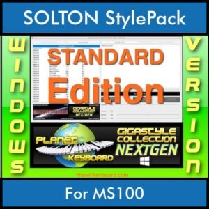 GIGASTYLECOLLECTION NEXTGEN By PK STANDARD EDITION With Style Player Software Vol. 1  - FOR PC - 9600 Styles for SOLTON MS100 in PAT format