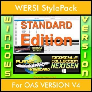 GIGASTYLECOLLECTION NEXTGEN By PK STANDARD EDITION With Style Player Software Vol. 1  - FOR PC - 9600 Styles for WERSI OAS VERSION V4 in STO format