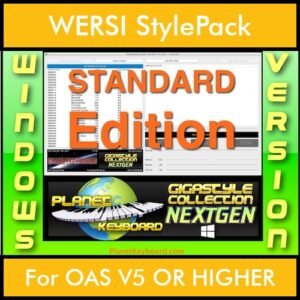 GIGASTYLECOLLECTION NEXTGEN By PK STANDARD EDITION With Style Player Software Vol. 1  - FOR PC - 9600 Styles for WERSI OAS V5 OR HIGHER in STO format