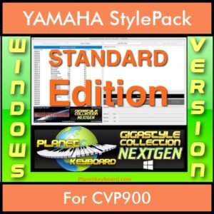 GIGASTYLECOLLECTION NEXTGEN By PK STANDARD EDITION With Style Player Software Vol. 1  - FOR PC - 9600 Styles for YAMAHA CVP900 in STY format