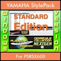 GIGASTYLECOLLECTION NEXTGEN By PK STANDARD EDITION With Style Player Software Vol. 1 - FOR PC - 9600 Styles for YAMAHA PSRSX600 in STY format