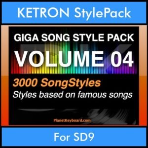 GIGASONGSTYLESPACK By PK GIGAPACK Vol. 4  - GIGA SONG STYLES PACK - 3000 Song Styles for KETRON SD9 in KST format