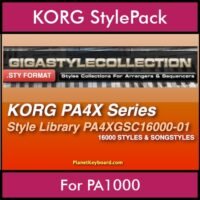 The GIGA Style Collection By PK GIGAPACK Vol. 1 - 16000 Styles - 16000 Styles for KORG PA1000 in STY format