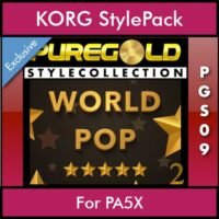 PureGold Style Collection By PK Vol. 09 - World Pop 2 - 45 Styles / Song Styles for KORG PA5X in STG format