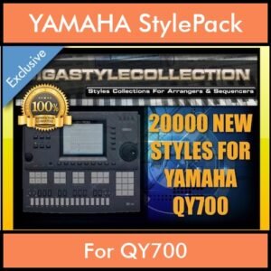 QY700 Style Pack By PK GIGAPACK Vol. 1  - 20000 Styles for QY700 - 20000 Styles for YAMAHA QY700 in Q7P format