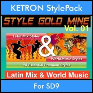 StyleGoldMine By PK Vol. 1  - Latin Mix and WorldMusic - 98 Styles for KETRON SD9 in KST format