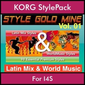 StyleGoldMine By PK Vol. 1  - Latin Mix and WorldMusic - 98 Styles for KORG I4S in STY format