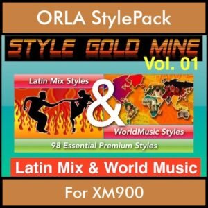 StyleGoldMine By PK Vol. 1  - Latin Mix and WorldMusic - 98 Styles for ORLA XM900 in STL format