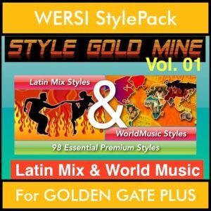 StyleGoldMine By PK Vol. 1  - Latin Mix and WorldMusic - 98 Styles for WERSI GOLDEN GATE PLUS in STE format