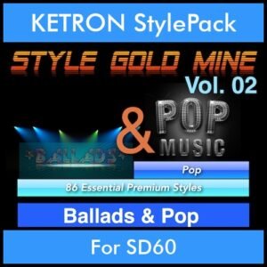 StyleGoldMine By PK Vol. 2  - Ballads and Pop - 86 Styles for KETRON SD60 in KST format