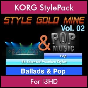 StyleGoldMine By PK Vol. 2  - Ballads and Pop - 86 Styles for KORG I3HD in STY format